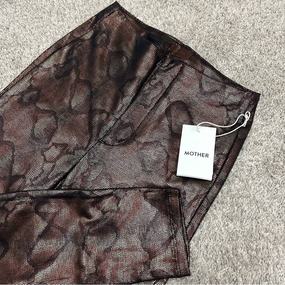 Mother The High Waisted Seamless Looker Ankle Pants Women’s 27 Snake Texture New